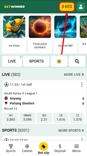 how to deposit at betwinner in kenya