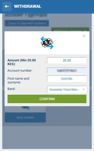 1xBet Withdrawal via Bank Transfer