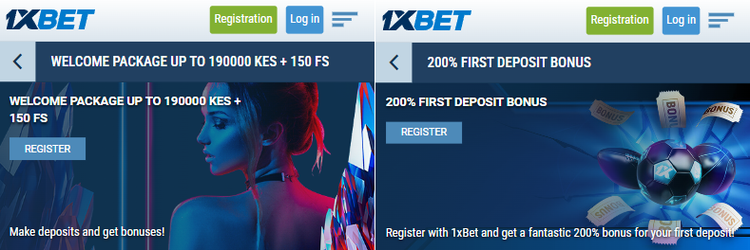 Welcome bonus 1xBet