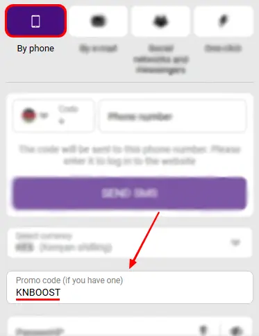Promo Code Activation - Phone Number