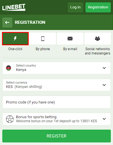 Linebet online registration