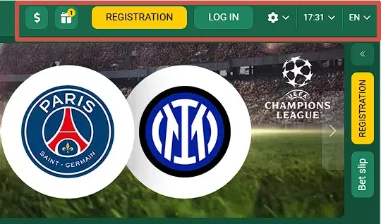 Betwinner Desktop Site