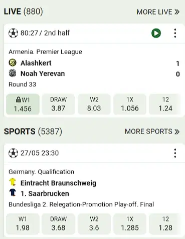 Linebet App Place Bet