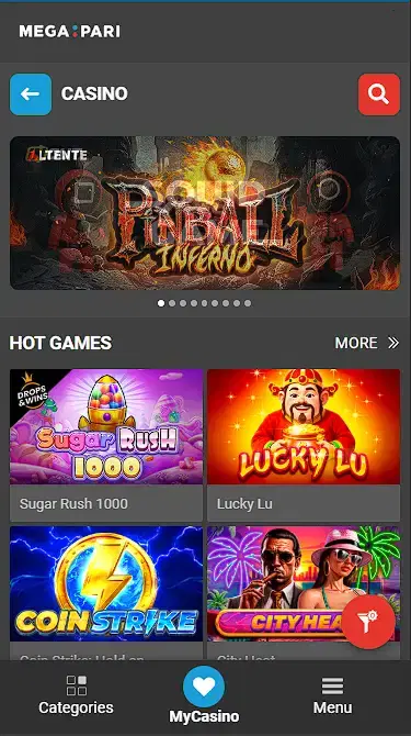 megapari gambling