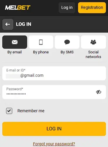 Melbet Login