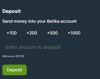 betika deposit amount

