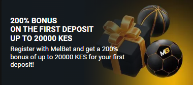 200% Bonus On The First Deposit Up To 20 000 KES