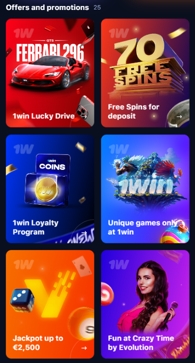 1win casino bonuses