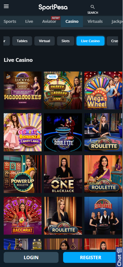 SportPesa live casino