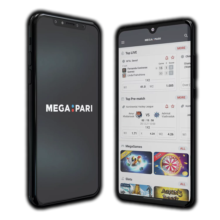 Megapari mobile app