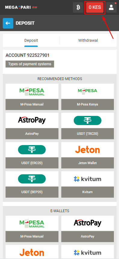 Payment methods