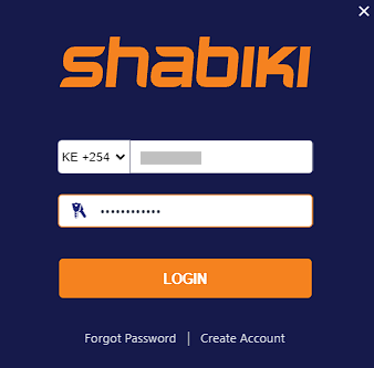 shabiki how to login