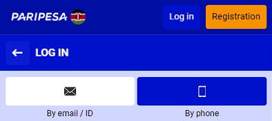 Paripesa Kenya login password

