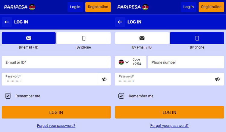 Paripesa login

