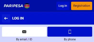 Paripesa kenya login options