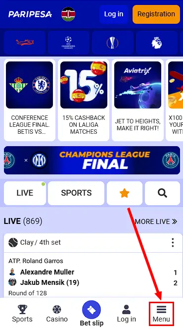 Paripesa mobile site kenya