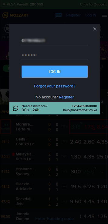 mozzartbet log in