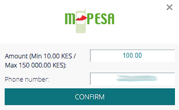 mpesa deposit 22bet