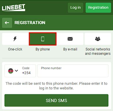 Linebet kenya registration via sms
