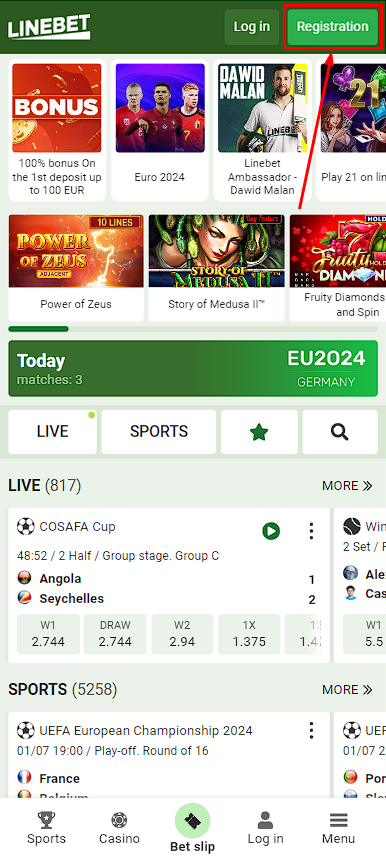 linebet kenya registration