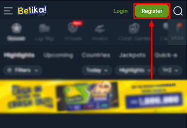 Betika App registration

