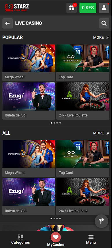 Live Casino at 888Starz