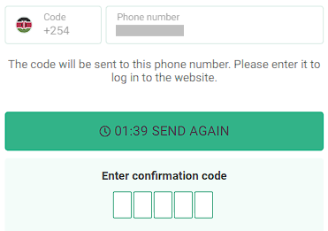 betwinner phone verification