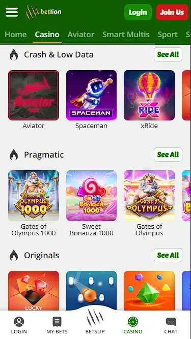 betlion gambling