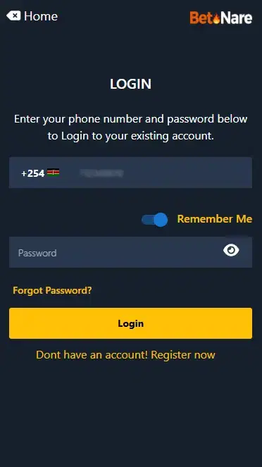 BetNare Authorization: The Second Step