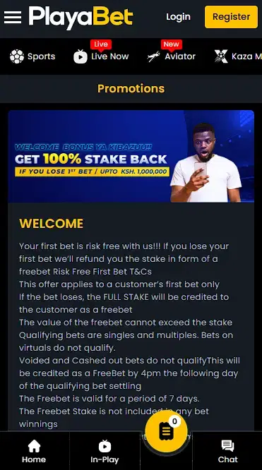 Playabet Welcome Bonus