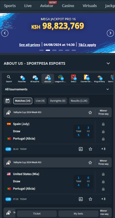 eSports on SportPesa