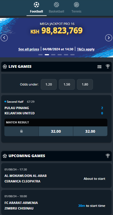 LiveGames on SportPesa