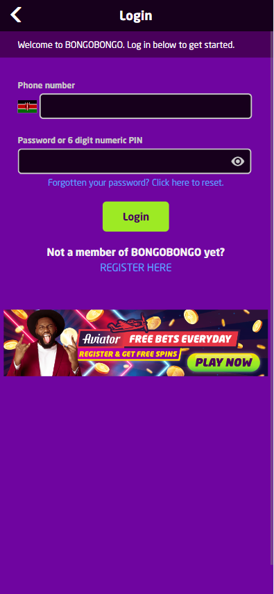 BongoBongo Kenya login