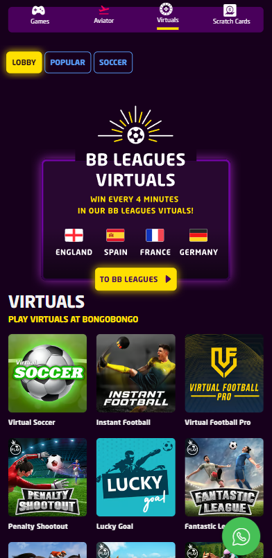 What kind of virtual games can I find on BongoBongo today?