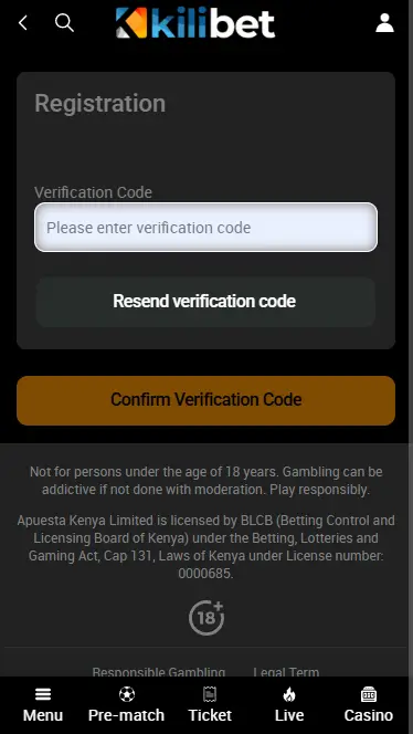 Kilibet Registration Form