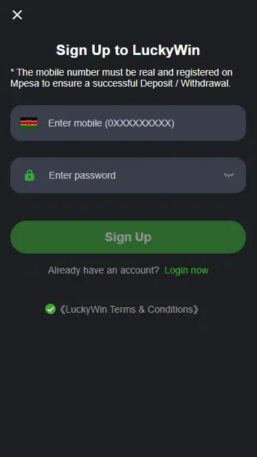 Registration in the Bookmaker's Mobile Application