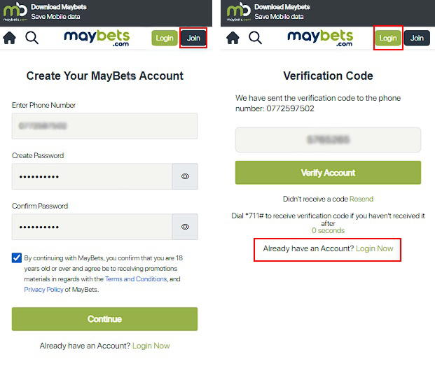 MayBets register