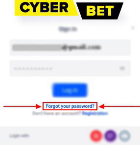 cyberbet password recovery