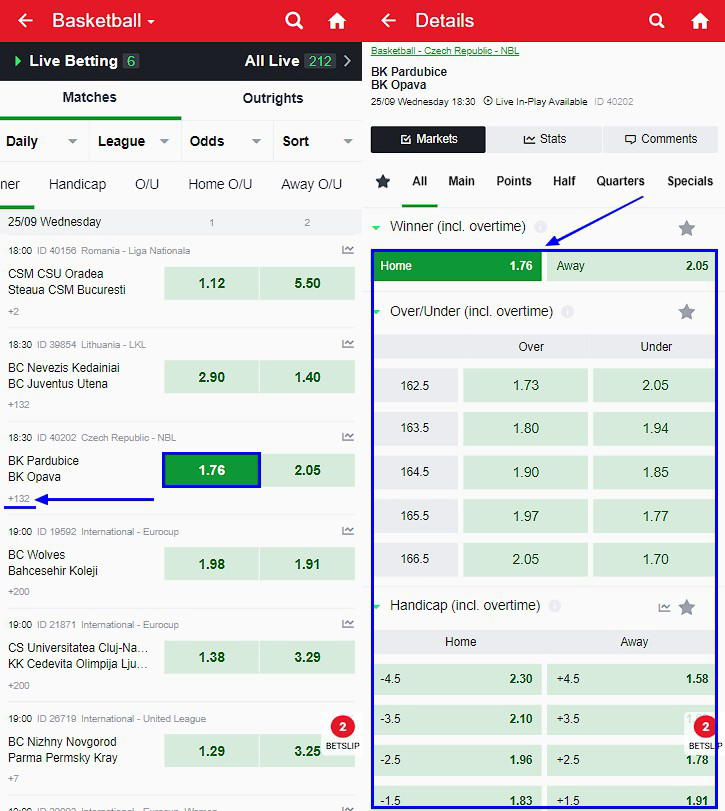 sportybet sports markets 