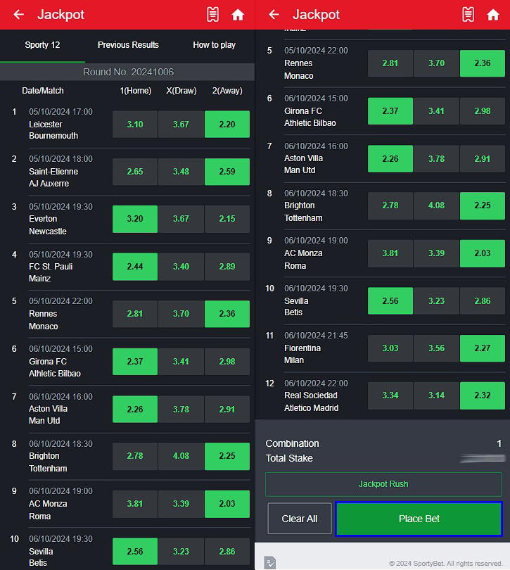 Sure Sportybet prediction for today