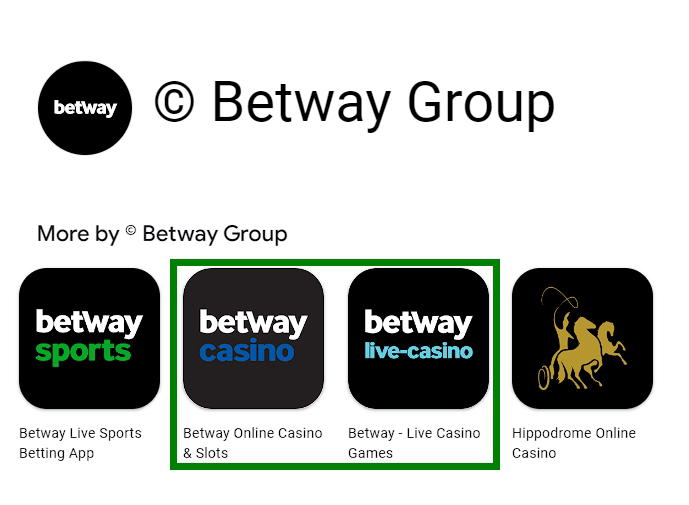 Betway casino apps