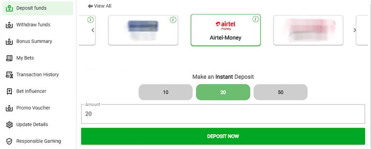 Betway deposit