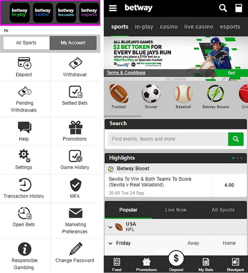 betway mobile version