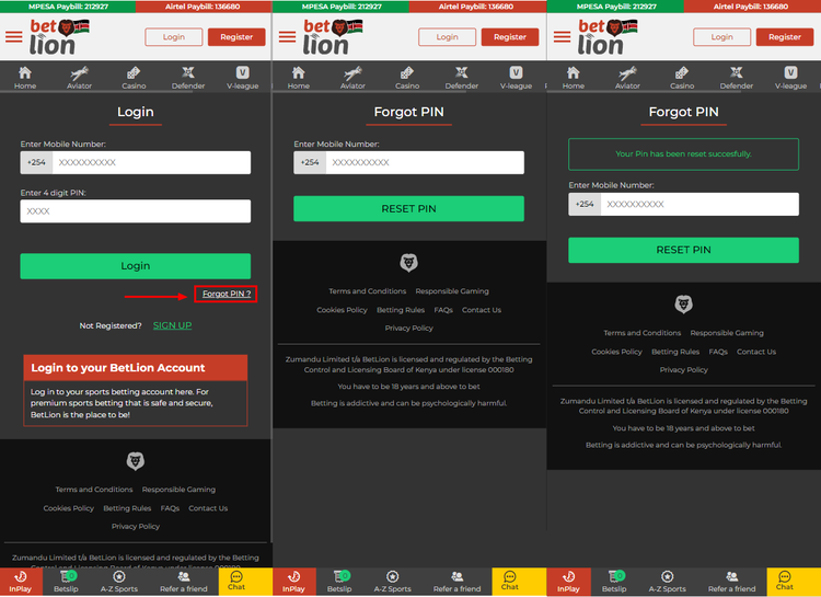 Password recovery due to loss