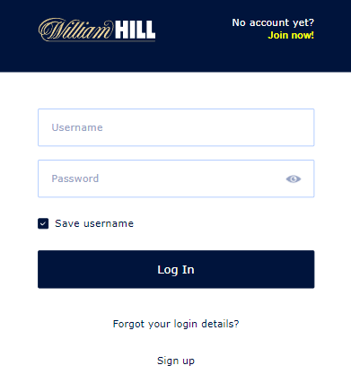 William Hill login