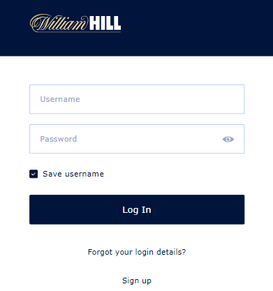 William Hill app login