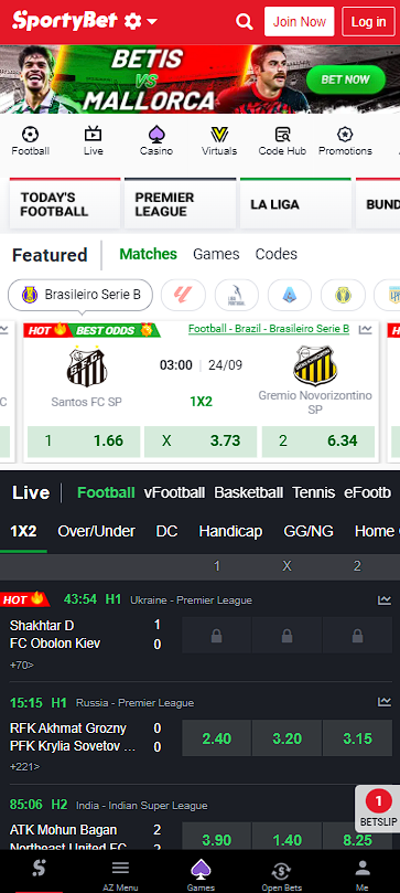 sportybet mobile version
