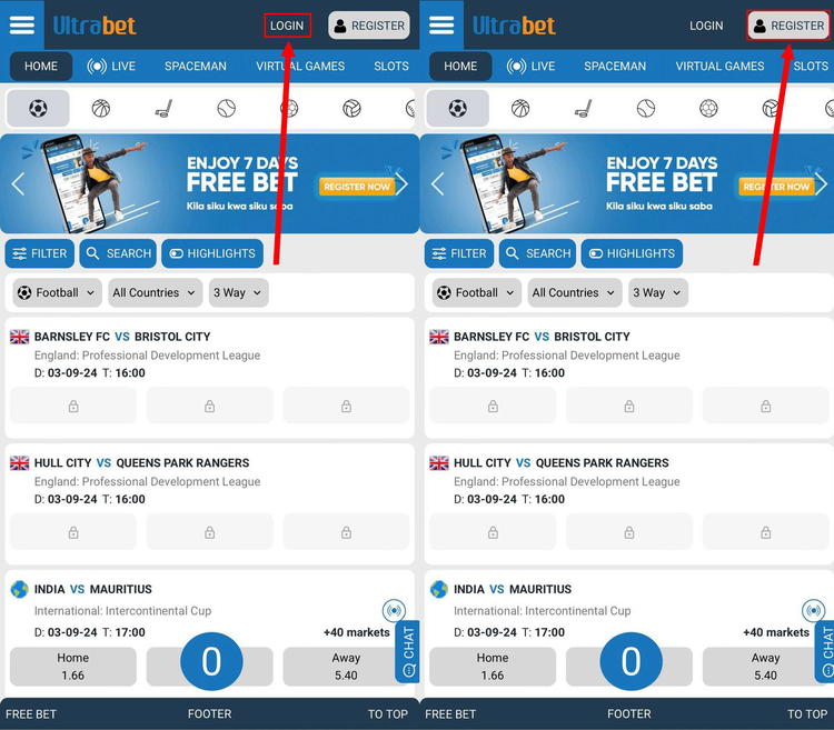 Ultrabet login