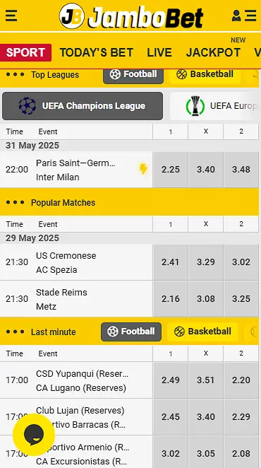 JamboBet sportbook