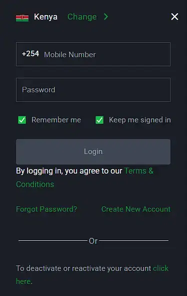 sportybet log in
